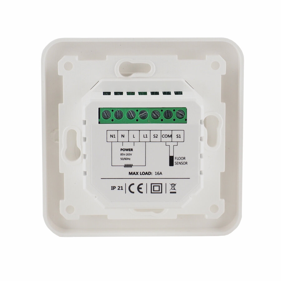 BWS By Magnum Elektronische Vloerverwarming Set 3 m2 - 450 Watt - Wifi Thermostaat Wit