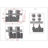 Inbouw Badkraan BWS Koper Compleet Geborsteld Koper