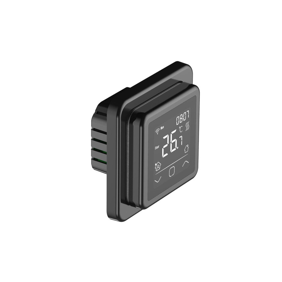 BWS By Magnum Elektronische Vloerverwarming Set 7 m2 - 1050 Watt - Wifi Thermostaat Zwart
