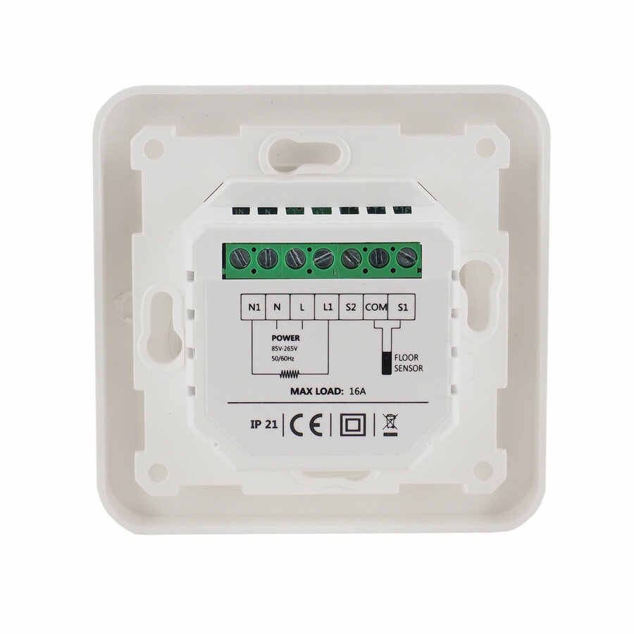 BWS By Magnum Elektronische Vloerverwarming Set 9 m2 - 1350 Watt - Wifi Thermostaat Wit