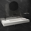 Ideavit Wastafel Ideavit Solidsquare 120x46x10 cm Solid Surface Mat Wit