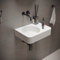 Fontein Ideavit Solidbrio 45x30x14 cm Solid Surface Mat Wit