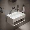 Ideavit Fontein Ideavit Solidbliss 60x40x28 cm Solid Surface Handdoek Opberg Mogelijkheid Mat Wit