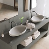 Opbouw Waskom Ideavit Solidego 60x40x11,2 cm Solid Surface Mat Wit