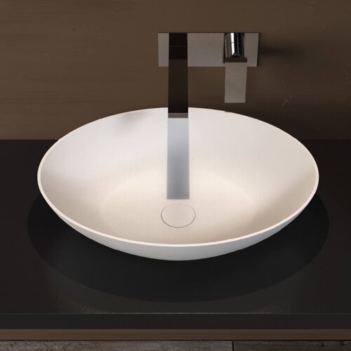 Opbouwwastafel Ideavit Solidthin 60x40x14.5 cm Solid Surface Mat Wit 