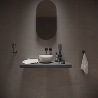 Opbouw Waskom Ideavit Solidmicro 23x11.5 cm Solid Surface Mat Wit