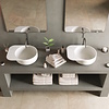 Ideavit Wastafel Ideavit Solidcap 6.0 Opbouw 50x38x15.5 cm Solid Surface Mat Wit