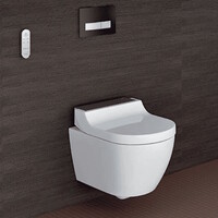 Douche WC Geberit AquaClean Tuma Comfort Compleet Rimfree Glas Zwart