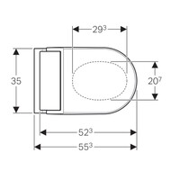 Douche WC Geberit AquaClean Tuma Comfort Compleet Rimfree Glas Zwart