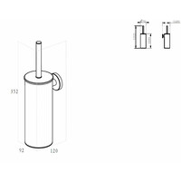 Toilet Accessoires Set Wiesbaden Alonzo Geborsteld Messing