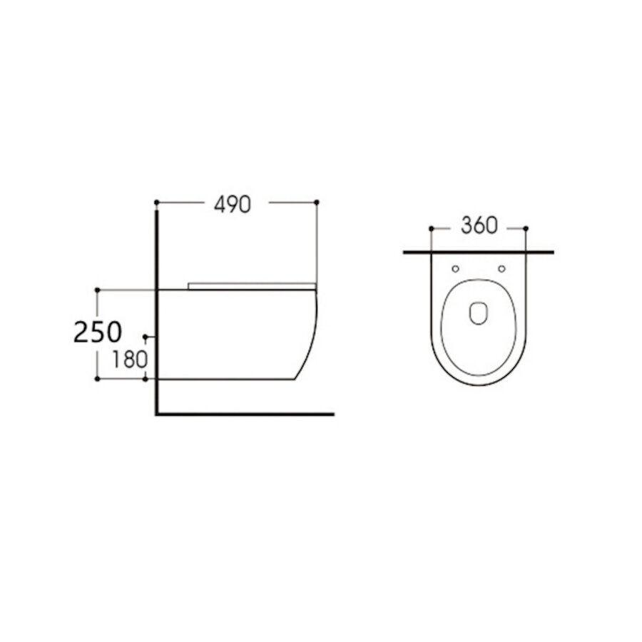 Geberit up100 Toiletset BWS Mudo | Randloos met Zitting | Mat Wit | Delta Drukplaat