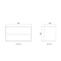 Badmeubelset BWS Riga Met Lako Wastafel Cappuccino 120 cm Walnoot