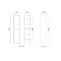 Badmeubelset BWS Riga Met Lako Wastafel Cappuccino 80 cm Kasjmier