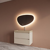 Boss & Wessing Badmeubelset BWS Riga Met Lako Wastafel Cappuccino 80 cm Kasjmier