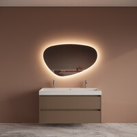 Badmeubelset BWS Riga Met Lako Wastafel Wit 120 cm Latte