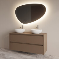 Badmeubelset BWS Riga Met Topplaat 120 cm Latte