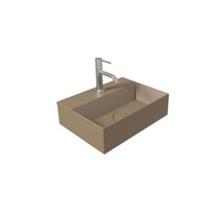 Fontein Salenzi Spy 40x30 cm Mat Beige (inclusief bijpassende waste)