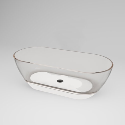 Vrijstaand Ligbad Best Design 170x78x56 cm Resin Transparant Helder 