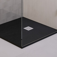 Afvoerrooster Mat Wit t.b.v. Douchebak Relievo Crag