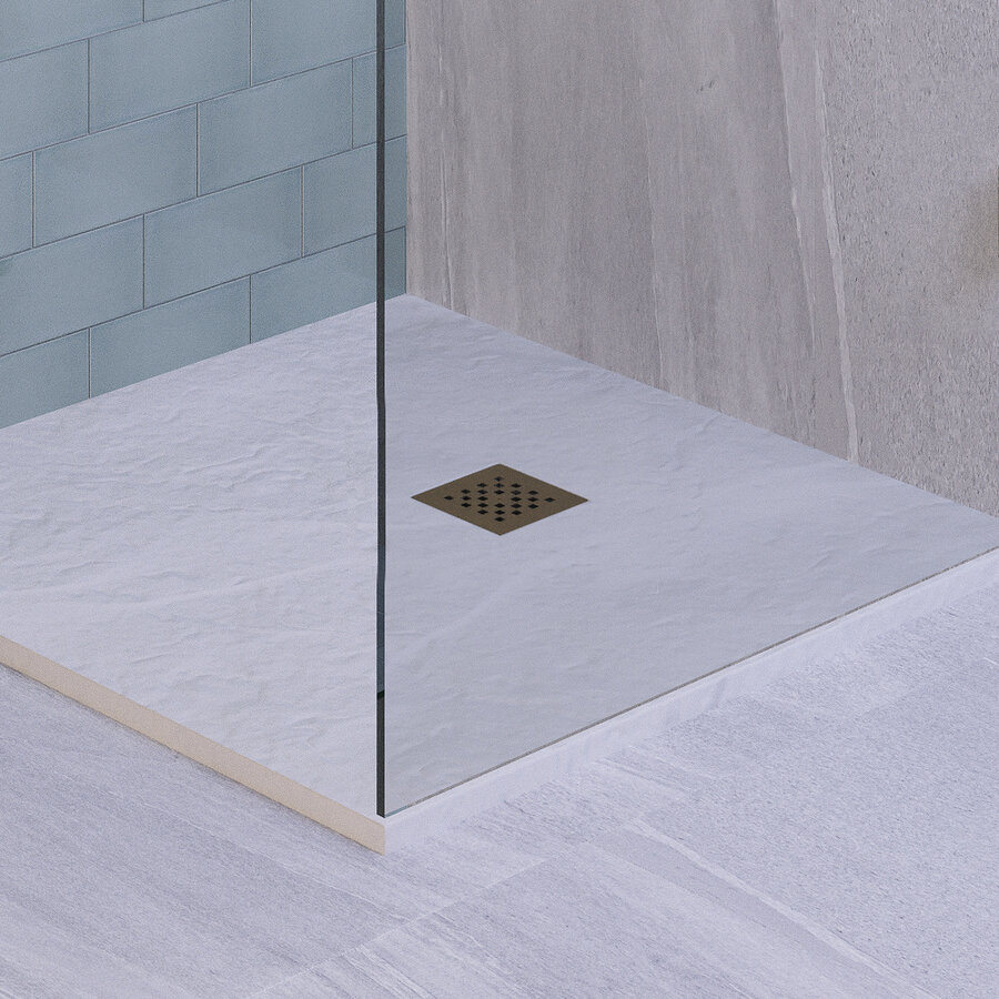 Afvoerrooster Goud t.b.v. Douchebak Relievo Crag