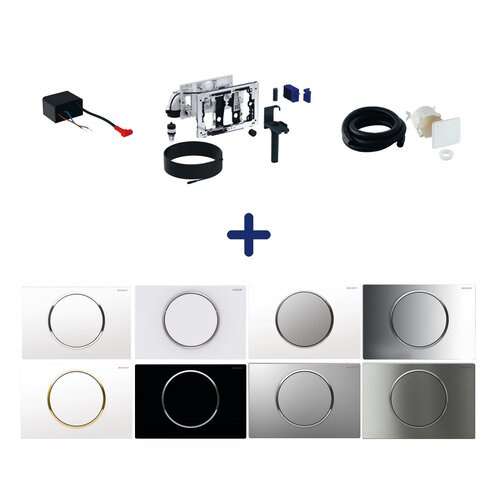 Bedieningsplaat Geberit Sigma 10 + DuoFresh Geurzuiveringssysteem Zwart 
