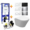 Aqua Splash UP320 Toiletset 37 Vesta Junior Rimless 47cm Met Bril En Drukplaat