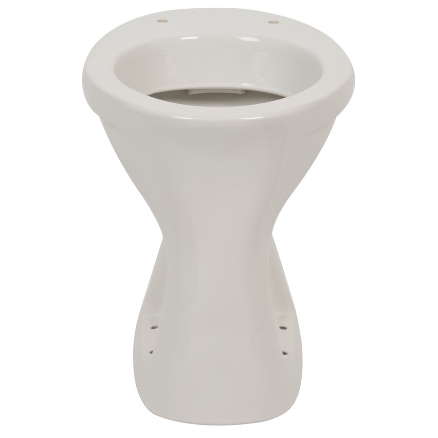 Toiletpot Plieger Brussel Vlakspoel Zonder Bril Wit