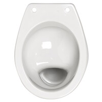 Toiletpot Plieger Brussel Vlakspoel Zonder Bril Wit