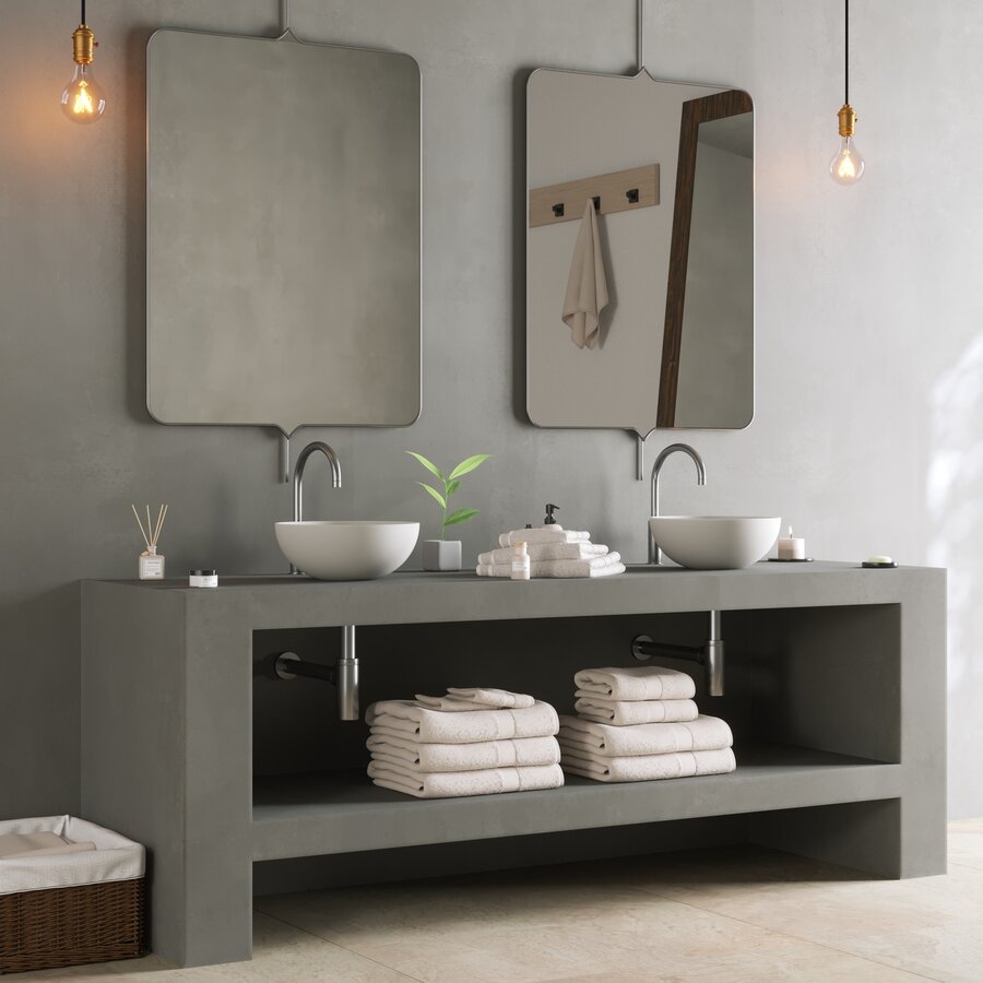 Opbouw Waskom Ideavit Solidthin 32x32x12.5 cm Solid Surface Mat Wit