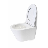 Wandcloset Sanilux Turbo Flush Standaard 36,5x52x35,5 cm Met Softclose Zitting Wit