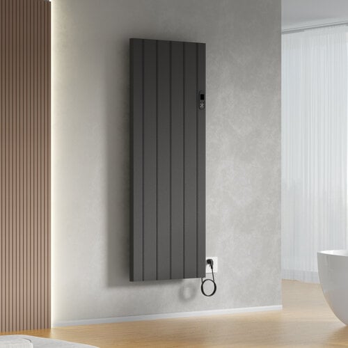 Elektrische Radiator BWS Boss 2.0 Met Wifi 2000W 160x60.8 cm Mat Zwart 