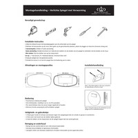 Badkamerspiegel BWS Torea 140x74cm Horizontaal LED