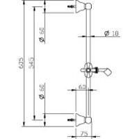 Amice Glijstang 60,5 Cm M201 Chroom