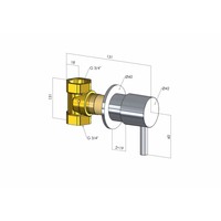 Buddy Inbouw Stopkraan 068