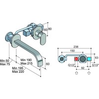 Friendo Inbouw Wastafelmengkraan 005C