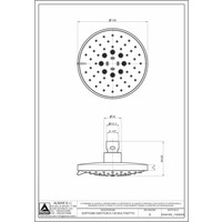 Mate Hoofddouche Rond 13 Cm Met Wandarm M169