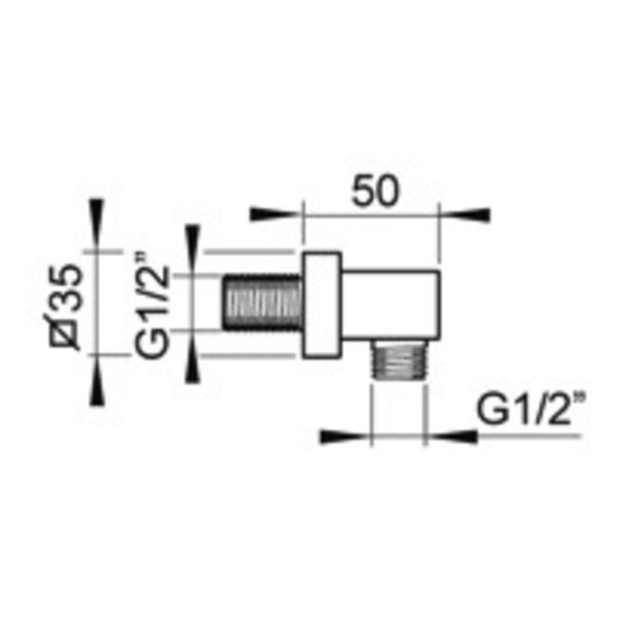 Mate Wanduitlaat M502