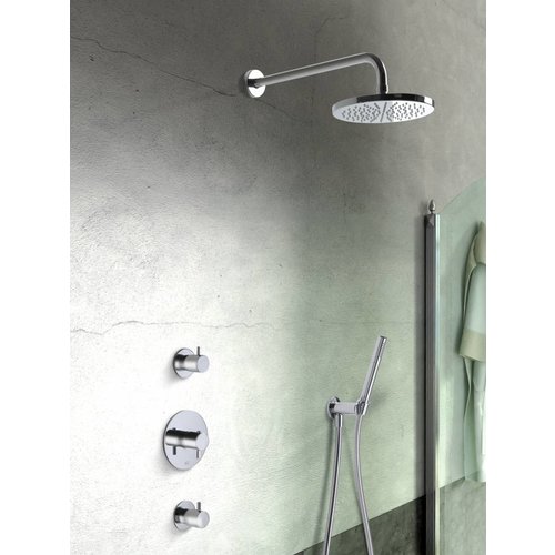 Thermostatische Inbouw Douche Set Laddy Met 2 Stopkranen Ibs 2R 