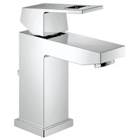 Eurocube Wastafelkraan Met Waste En 28 Mm Es Cartouche Chroom