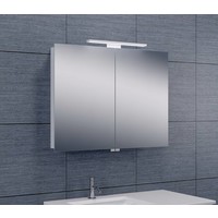 Spiegelkast Met Led Verlichting 80X60 Aluminium