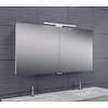 Aqua Splash Spiegelkast Met Led Verlichting 120X60X14 Aluminium