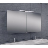 Spiegelkast Met Led Verlichting 120X60X14 Aluminium