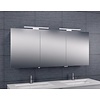 Aqua Splash Spiegelkast Met Led Verlichting 140X60 Aluminium