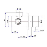 Douchekraan Ore Thermostaat Inbouw 1/2 Inch Rvs