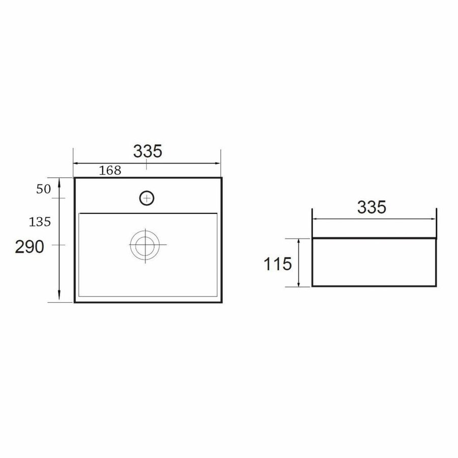 Fonteinset Zapa One Pack Rechthoek 29X34 Cm