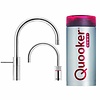 Quooker Nordic Round Twintaps Steel met Boiler Combi/Combi+