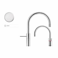 Nordic Round Twintaps Steel met Boiler Combi/Combi+