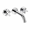 Wastafelkraan New Jax 3-gats Inbouw Wandmodel
