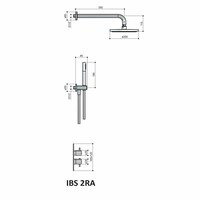 Thermostatische Inbouw Douche Set Laddy Met 2-Weg-Stop-Omstel Ibs 2Ra