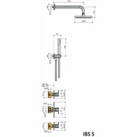 Thermostatische Inbouw Douche Set Friendo Met 2 Stopkranen Ibs 5